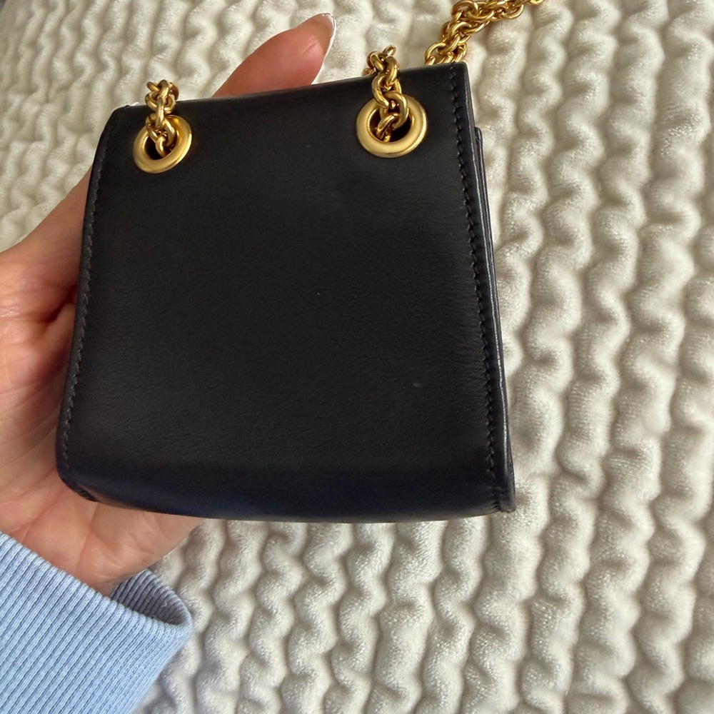 Celine Black Mini Bag with Gold Chain - Picture 7 of 8